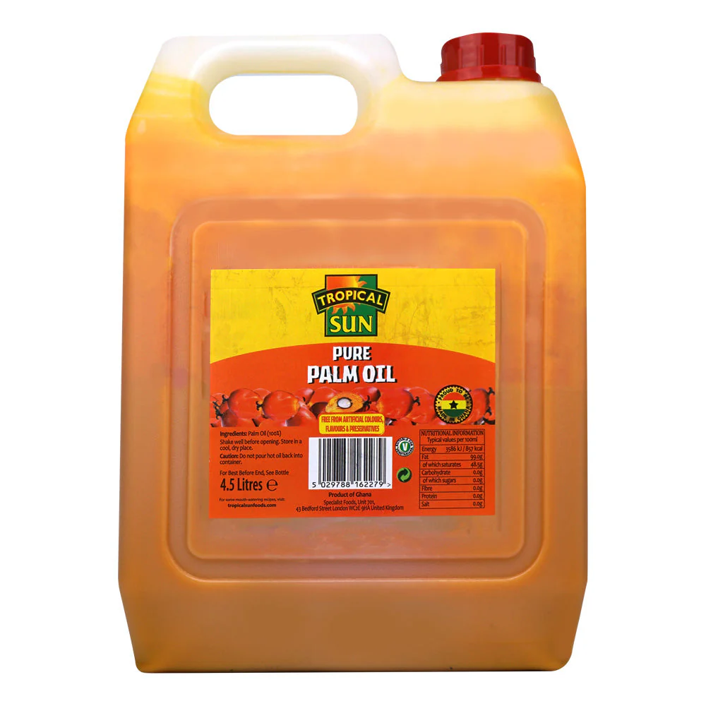 Tropical sun pure palm oil 4.5 litres