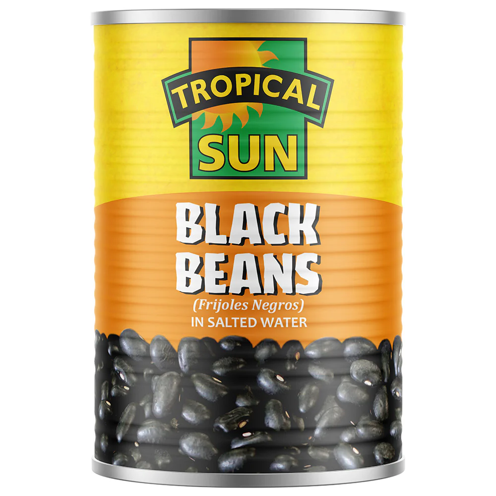 Tropical sun black beans