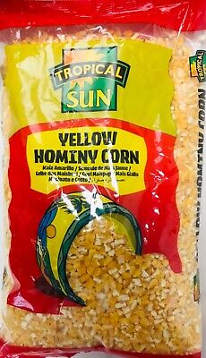 Tropical sun yellow hominy corn